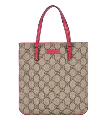 Gucci Supreme Mini Vertical Tote, &pound;250, Handbags, Beige/Pink, Canvas, Front view